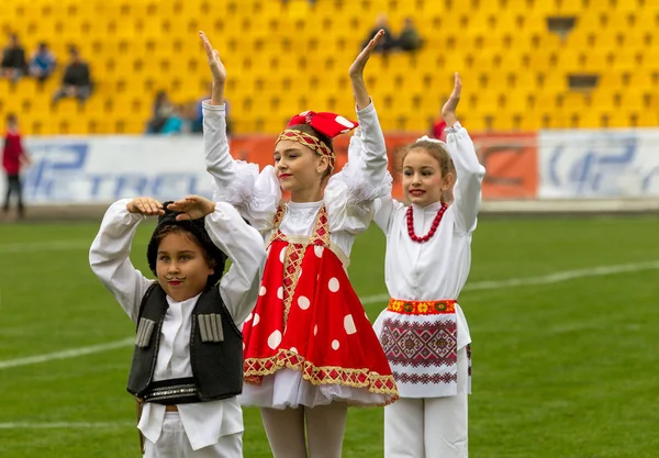 Odessa Ukraine October 2017 Children Stage Young Children Dance Ensembles — Stock Photo, Image