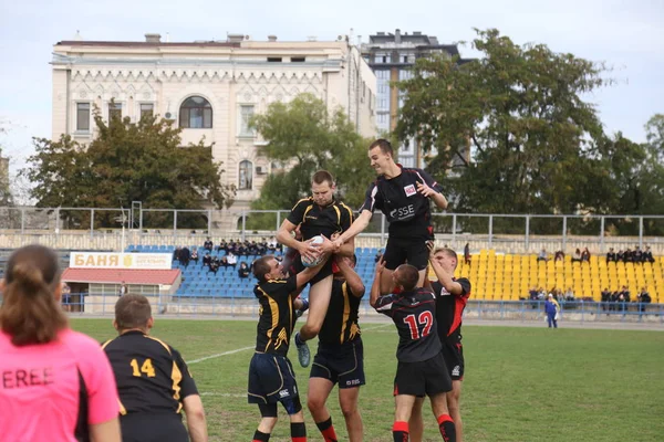 Odessa Ukraine September 2018 Endspiele Der Stärksten Rugby Mannschaften Der — Stockfoto