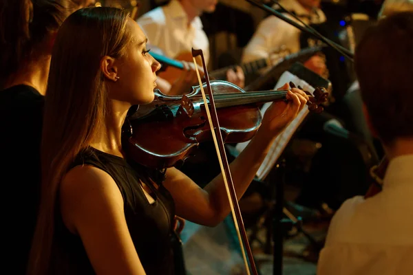 Odessa Ucrania Julio 2018 Orquesta Sinfónica Escenario Espectáculo Musical Escenario —  Fotos de Stock