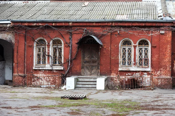 Stare Drewniane Drzwi Dzielnicy Ubogich Starożytne Vintage Drewniane Starych Murów — Zdjęcie stockowe