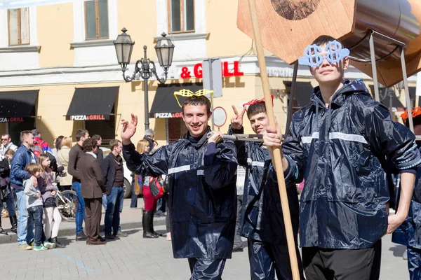 Odessa Ukraine April People Celebrate Humor Odessa April 2013 Humor — Stock Photo, Image