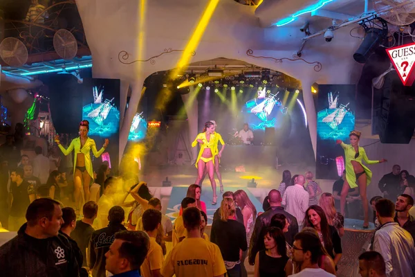 Odessa Czerwca Klub Nocny Prezentuje Nowe Nowoczesne Światła Pokaż Nowe — Zdjęcie stockowe