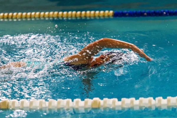 Odessa Ukraine September 2016 Sportliches Schwimmen Pool Während Der Ukrainischen — Stockfoto