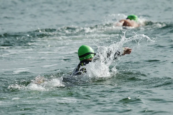 오데사에서 오데사 우크라이나 2018 Oceanman 우리는 블랙의 수영에서 경주로 안에서 — 스톡 사진