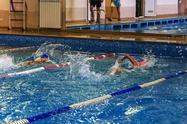 Odessa Ukraine September 2016 Sportliches Schwimmen Pool Während Der Ukrainischen — Stockfoto