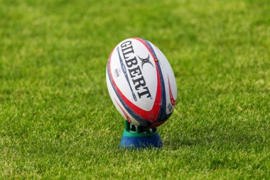 Odessa, Ukrayna - 15 Mayıs 2016: Yarı final UEFA Kupa Rugby. Ukrayna ekibi ile Moldova arasındaki gergin oyun. Avrupa Kupası Rws IRB gümüş madalya için savaş