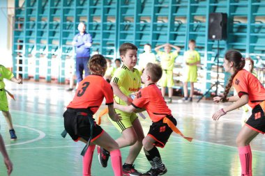29 Nisan 2017 - Odessa, Ukrayna: rugby ligi odessa maçın özel spor okulu