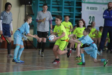 Odessa, Ukrayna - 29 Nisan 2017: rugby ligi odessa maçın özel spor okulu