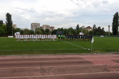 Krasnodar, Rusya Federasyonu - 11,2018 olabilir: Rus Rugby Şampiyonası Erkekler arasında: Kuban (Krasnodar) - beyaz ve Yenisey-Stm - (Krasnoyarsk). Yorucu spor oyunu dramatik oyun anları