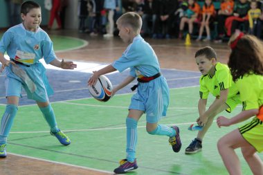 Odessa, Ukrayna - 29 Nisan 2017: rugby ligi odessa maçın özel spor okulu