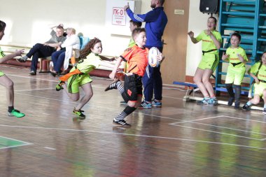 29 Nisan 2017 - Odessa, Ukrayna: rugby ligi odessa maçın özel spor okulu