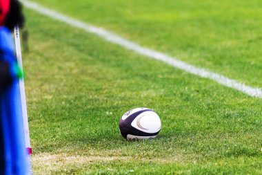 Krasnodar, Rusya Federasyonu - 11,2018 olabilir: Rus Rugby Şampiyonası Erkekler arasında: Kuban (Krasnodar) - beyaz ve Yenisey-Stm - (Krasnoyarsk). Yorucu spor oyunu dramatik oyun anları