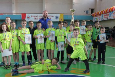 Odessa, Ukrayna - 29 Nisan 2017: rugby ligi odessa maçın özel spor okulu