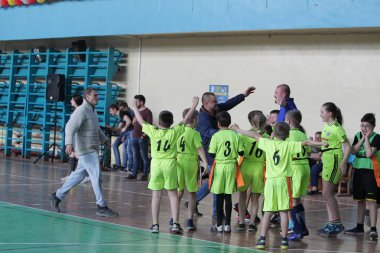 29 Nisan 2017 - Odessa, Ukrayna: rugby ligi odessa maçın özel spor okulu