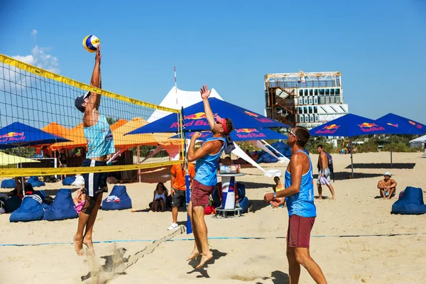 Odessa Ukrayna Ağustos 2017 Ukrayna Beach Voleybol Şampiyonası Oyunlar Festivali — Stok fotoğraf