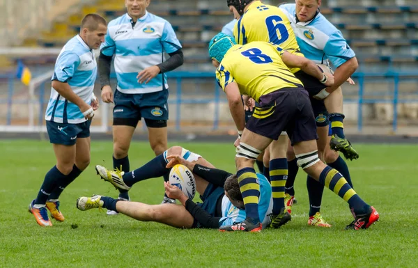 Odessa Ucrania Mayo 2017 Copa Europa Rugby Ucrania Azul Suecia — Foto de Stock