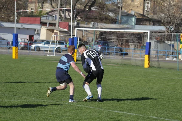 Odessa Ukraine April 2018 International Match European Rugby Championship Politechnik — Stock Photo, Image
