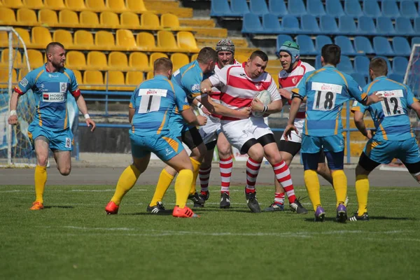 Odessa Ukraine April 2018 Internationales Rugbyspiel Credo Odessa Und Weiße — Stockfoto