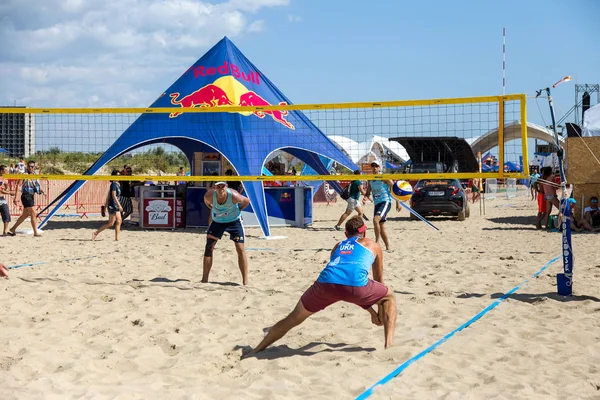Odessa Ukraina Augusti 2017 Ukrainska Beachvolleyboll Championship Havet Spel Festival — Stockfoto