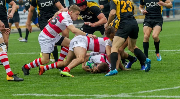 Odessa Ucrania Octubre 2017 Selección Nacional Rugby Odessa Harkov Intensa —  Fotos de Stock