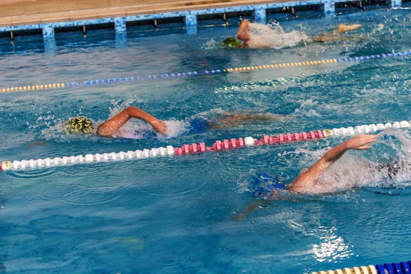 Odessa Ukraine September 2016 Sportliches Schwimmen Pool Während Der Ukrainischen — Stockfoto