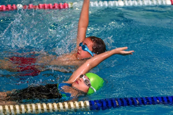 Odessa Ukraine September 2016 Sportliches Schwimmen Pool Während Der Ukrainischen — Stockfoto