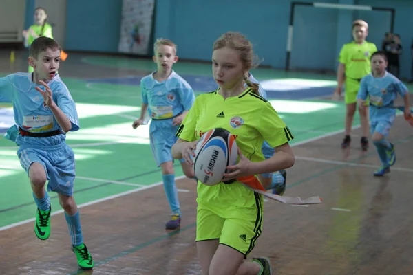 Odessa Ucraina Aprile 2017 Partita Rugby Nella Speciale Scuola Sport — Foto Stock