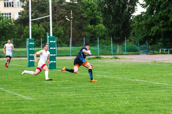 Krasnodar Russia May 2018 Russian Rugby Championship Men Kuban Krasnodar — Stock Photo, Image