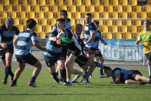 Odessa Ukraine April 2018 Länderspiel Rugbyeuropameisterschaft Politechnik Odessa Sports Aeim — Stockfoto