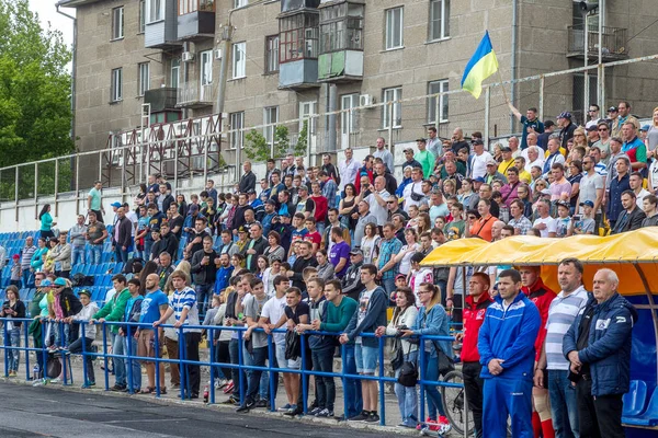 Odessa Ukraine Sentyabryamaya 2016 Spectateurs Fans Dans Les Gradins Stade — Photo