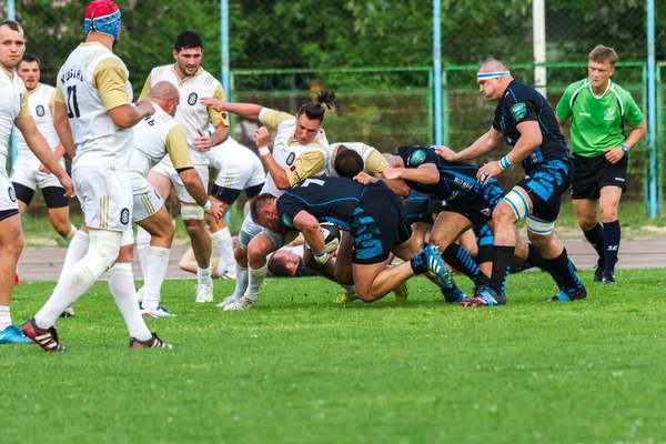 Krasnodar Rusia Mayo 2018 Campeonato Ruso Rugby Entre Hombres Kuban — Foto de Stock