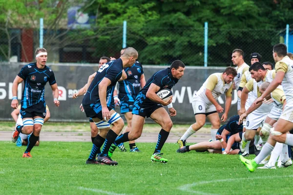 Krasnodar Rusia Mayo 2018 Campeonato Ruso Rugby Entre Hombres Kuban —  Fotos de Stock