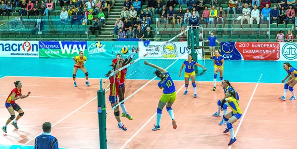 Одесса Украина Сентября 2016 Года Чемпионат Европы Женскому Волейболу Матч — стоковое фото
