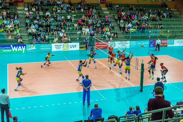 Odessa Ukraine Setembro 2016 Campeonato Europeu Voleibol Feminino Jogando Seleções — Fotografia de Stock