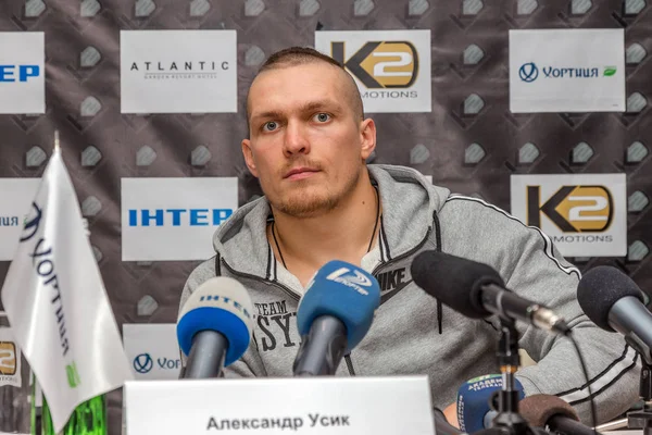 Odessa Ukraine May 2014 Press Conference World Boxing Champion Olympic — Stock Photo, Image