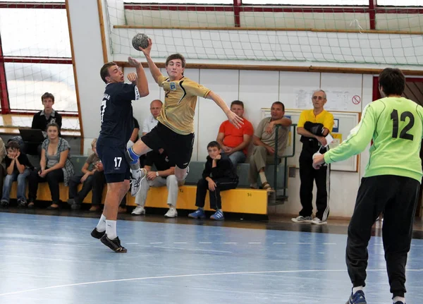 Odessa Ukraine Septembre 2010 Intense Match Handball Émotionnel Amical Entre — Photo