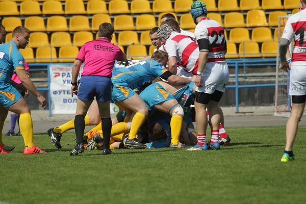 Odessa Ucrânia Abril 2018 International Rugby Match Credo Odessa White — Fotografia de Stock