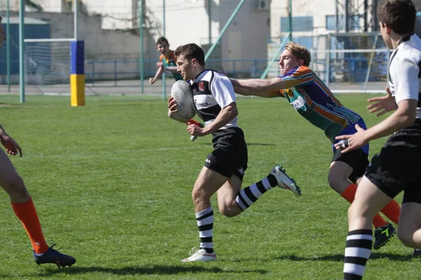 Odessa Ucraina Aprile 2018 Partita Internazionale Campionato Europeo Rugby Politechnik — Foto Stock