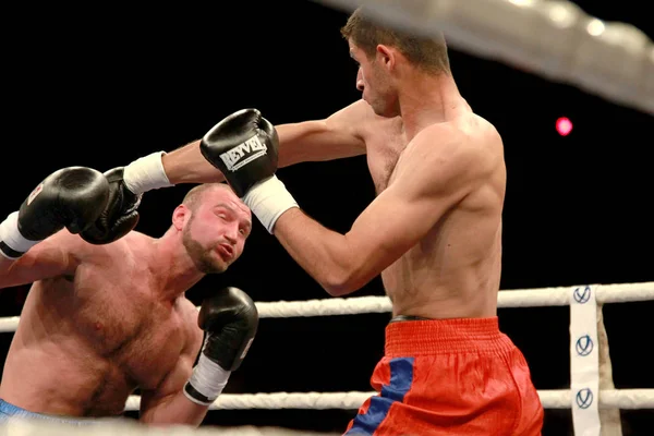 Odessa Ukraine May 2014 Boxing Ring Roman Golovashchenko Ukraine Shalva — Stock Photo, Image