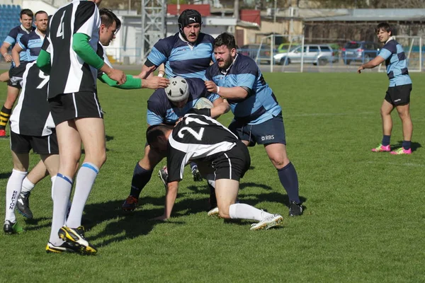 Odessa Ukraine April 2018 Länderspiel Rugbyeuropameisterschaft Politechnik Odessa Sports Aeim — Stockfoto