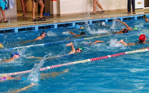 Odessa Ukraine September 2016 Sportliches Schwimmen Pool Während Der Ukrainischen — Stockfoto