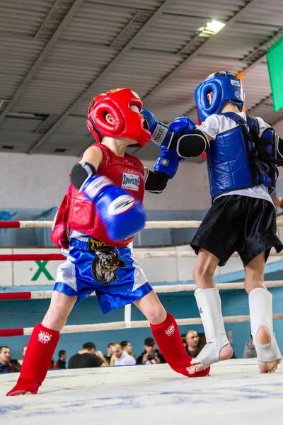 Odessa Ukraina April 2015 Cup Ukraina Thaiboxning Bland Barn Barn — Stockfoto