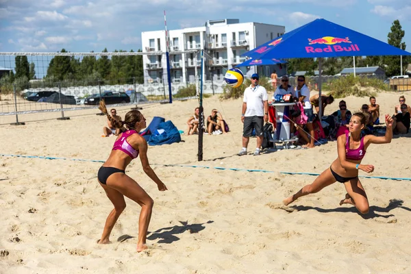 Odessa Ukrayna Ağustos 2017 Ukrayna Beach Voleybol Şampiyonası Oyunlar Festivali — Stok fotoğraf