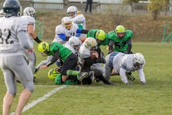 Odessa Ucrânia Novembro 2015 Copa Ucrânia Sobre Piratos Futebol Americano — Fotografia de Stock