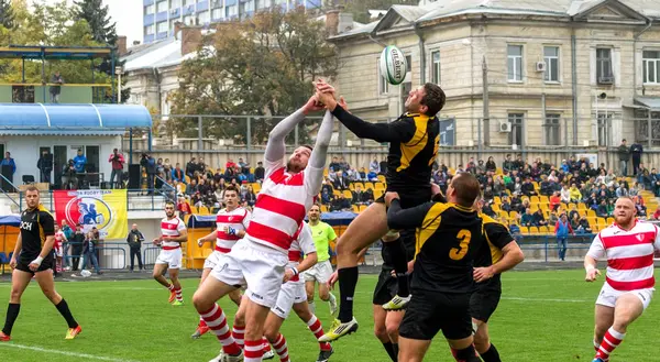 Odessa Ucrania Octubre 2017 Selección Nacional Rugby Odessa Harkov Intensa —  Fotos de Stock