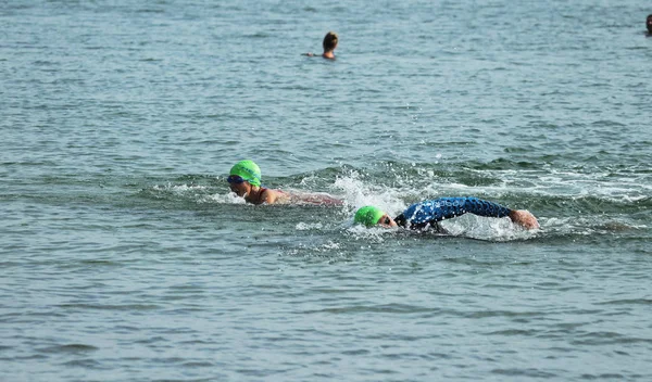 Οδησσός Ουκρανία Σεπτεμβρίου 2018 Διαγωνισμούς Oceanman Μας Είναι Κολύμβηση Ανοιχτής — Φωτογραφία Αρχείου