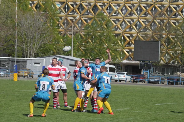 Odessa Ukraine April 2018 International Rugby Match Credo Odessa White — Stock Photo, Image