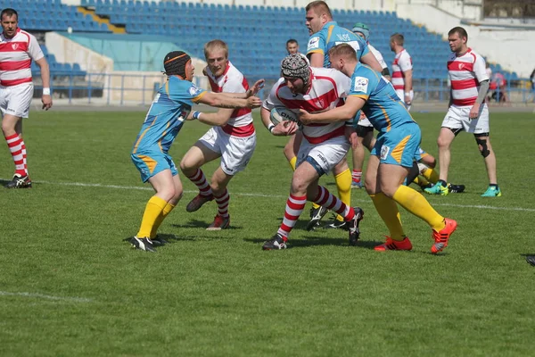 Odessa Ucrania Abril 2018 Partido Internacional Rugby Credo Odessa Lobos —  Fotos de Stock