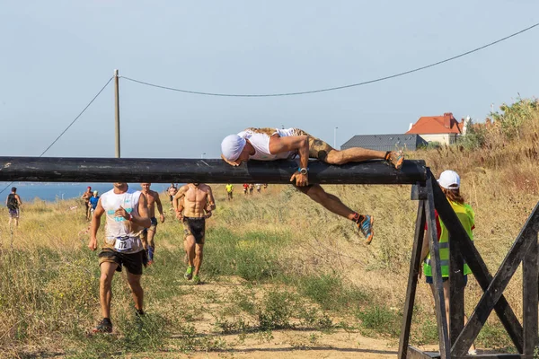 Odessa Ukraine August 2018 Traditionelle Sportwettkämpfe Der Nation Ukrainisches Rennen — Stockfoto