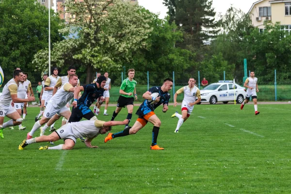 Krasnodar Russia Maggio 2018 Campionato Russo Rugby Maschile Kuban Krasnodar — Foto Stock